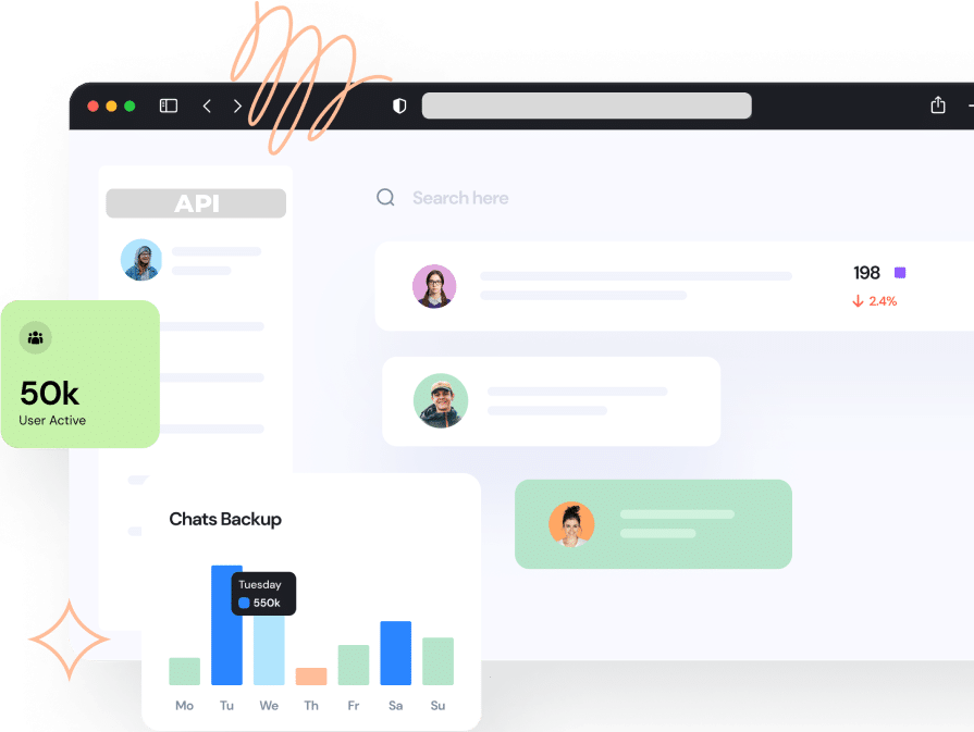 Web development illustration